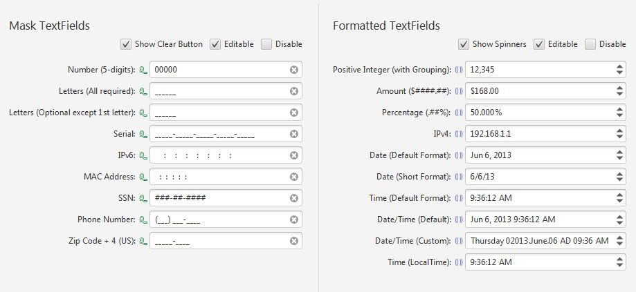 MaskTextField and FormattedTextField